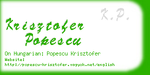 krisztofer popescu business card